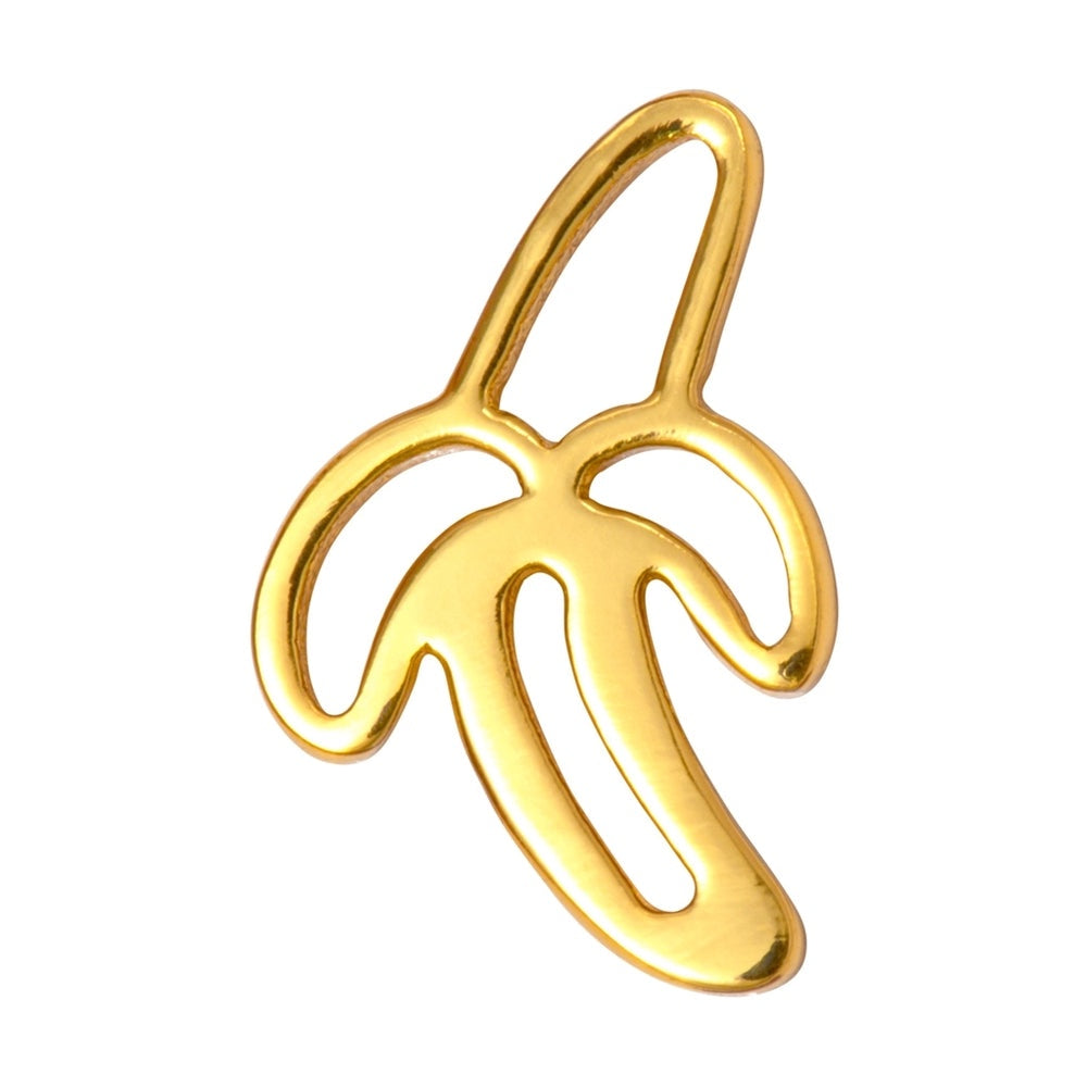 Lulu Copenhagen Banana Gold Single Earring