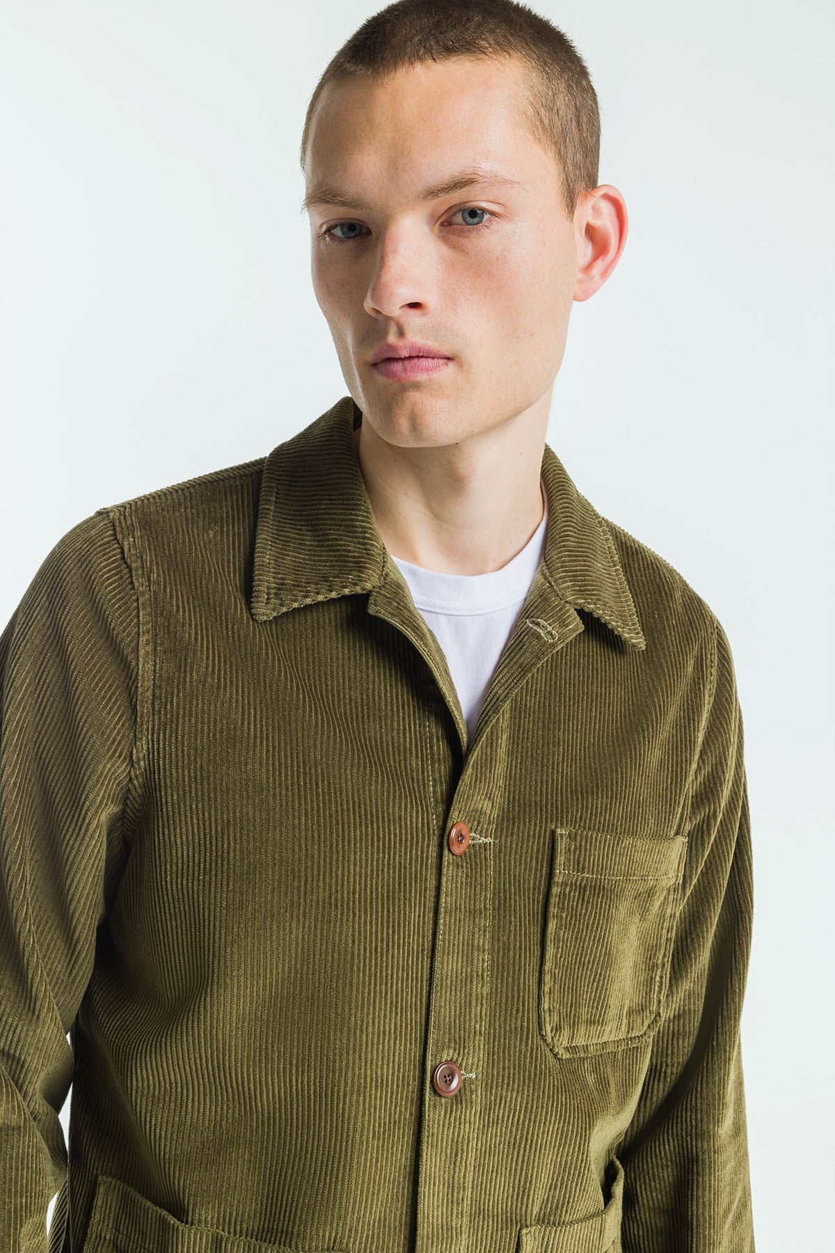 Kings of Indigo Duncan Burnt Olive Corduroy Jacket