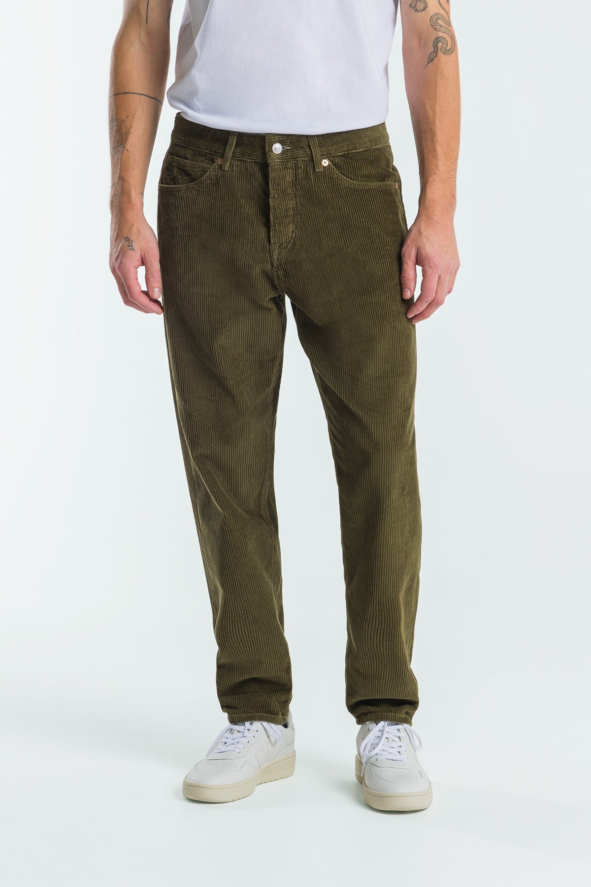 Kings Of Indigo Sushan Burnt Olive Corduroy Trousers