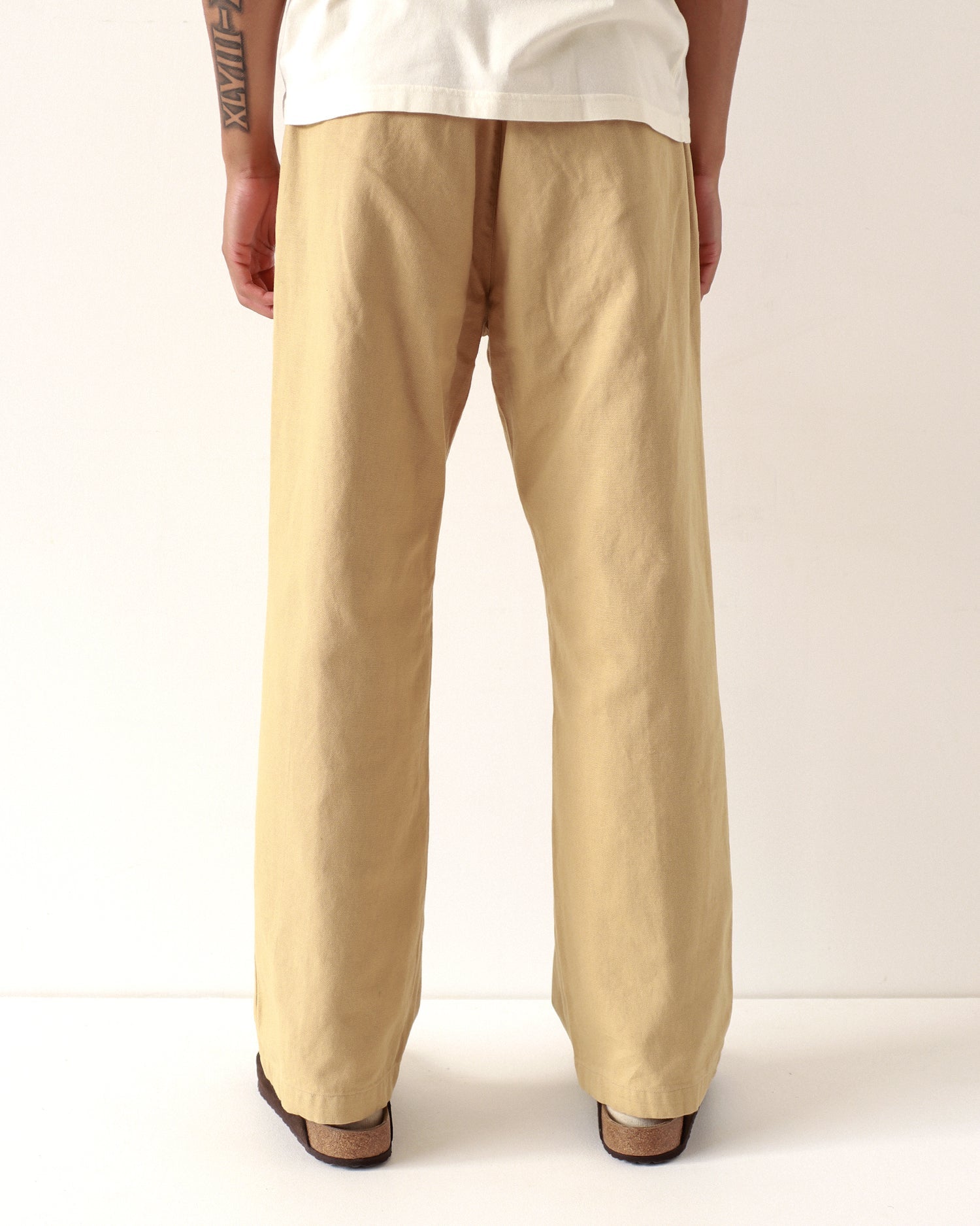 Far Afield House Sand Panama Twill Trousers