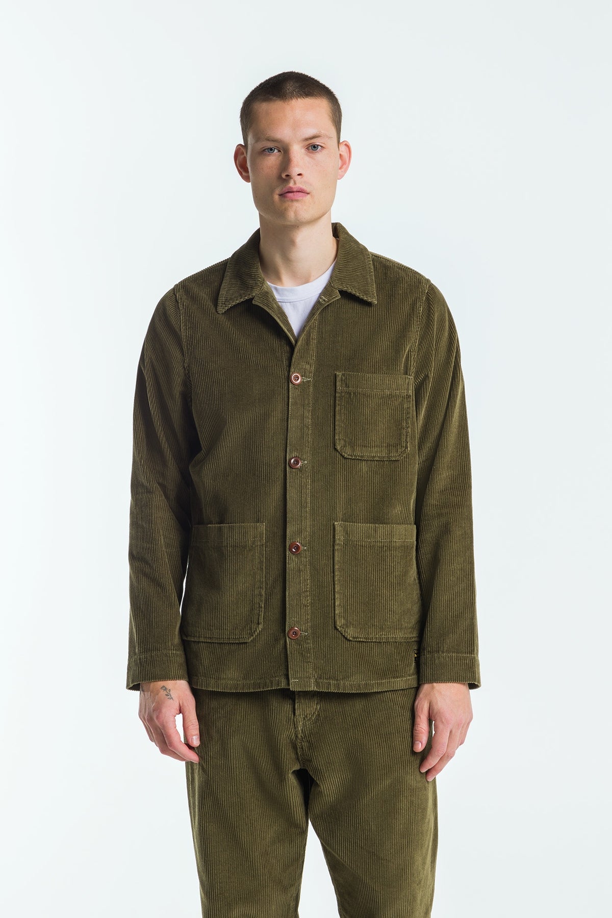 Kings of Indigo Duncan Burnt Olive Corduroy Jacket