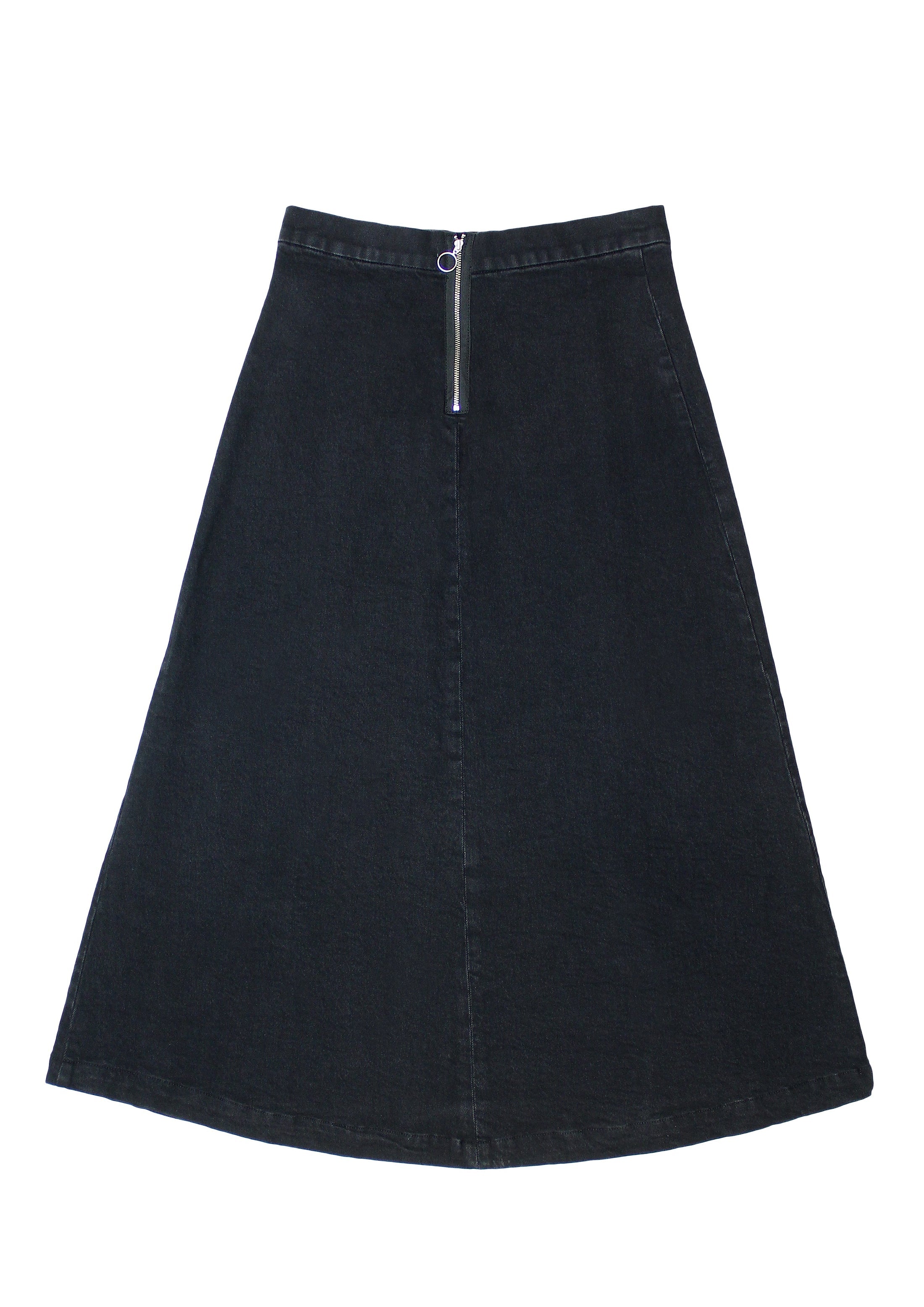 Seventy & Mochi Faye Vintage Black Slip Skirt