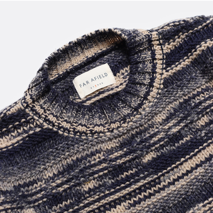 Far Afield Hosono Raised Stripe knit Jumper