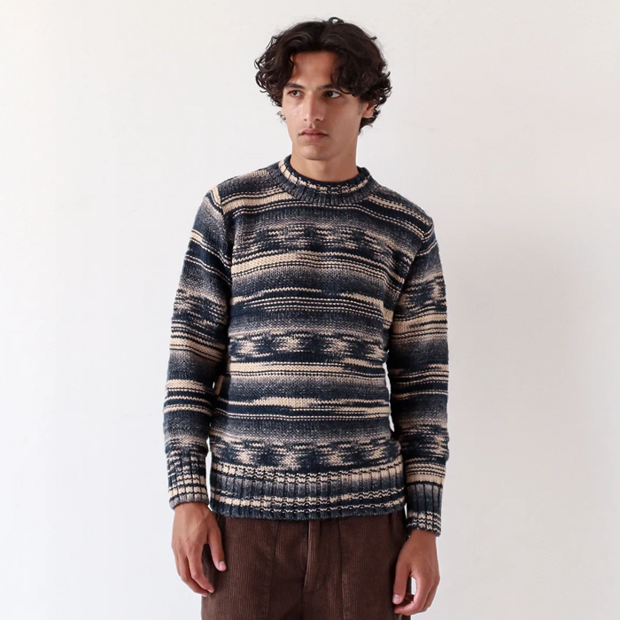 Far Afield Hosono Raised Stripe knit Jumper