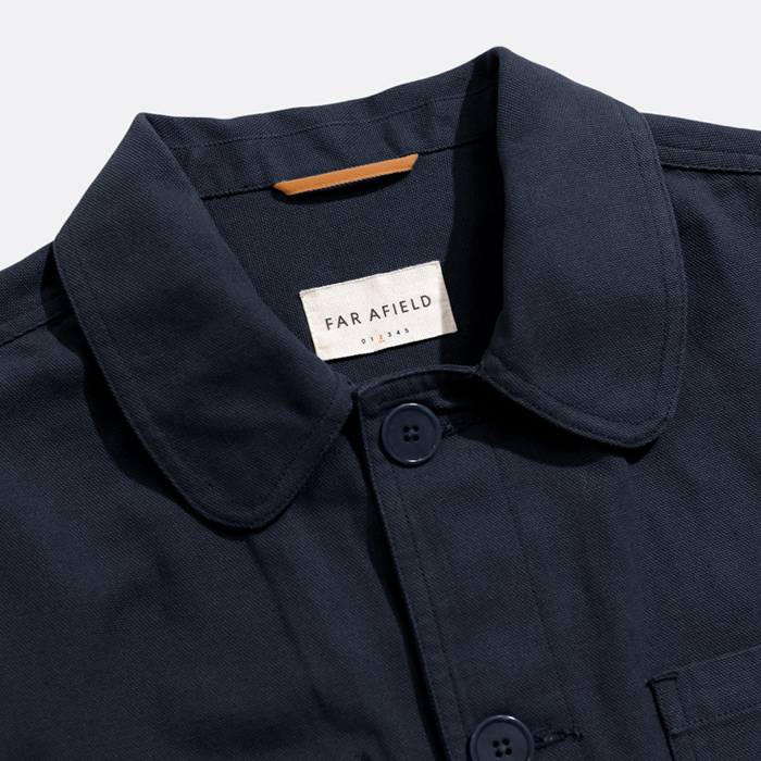 Far Afield Station Navy Iris Panama Twill Jacket