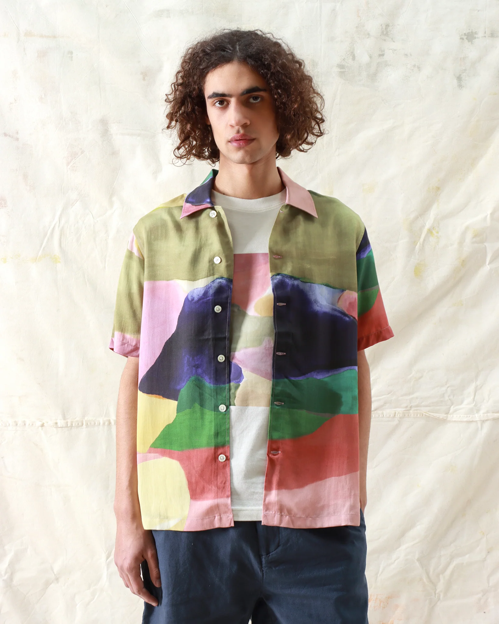 Far Afield Busey Painted Landscape Shirt