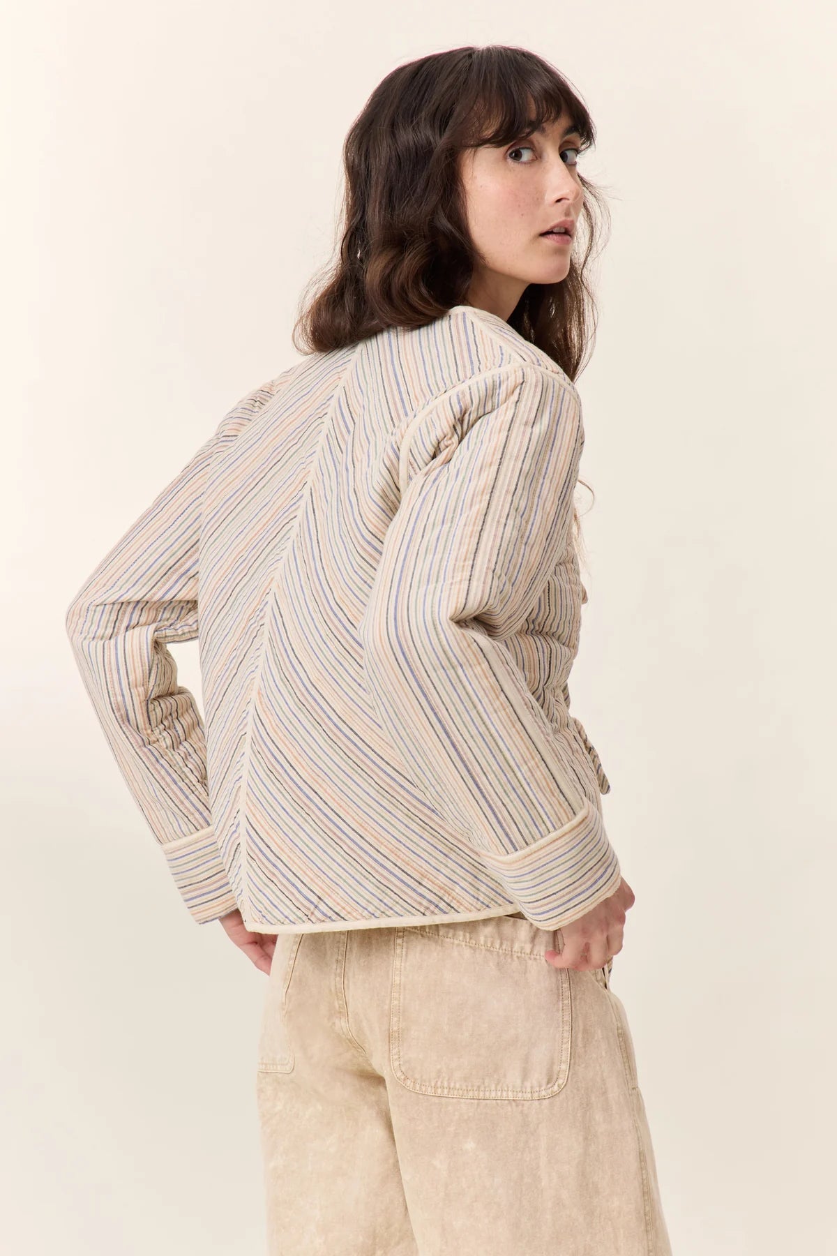 Leon & Harper Vasila Multi Multico Stripe Jacket