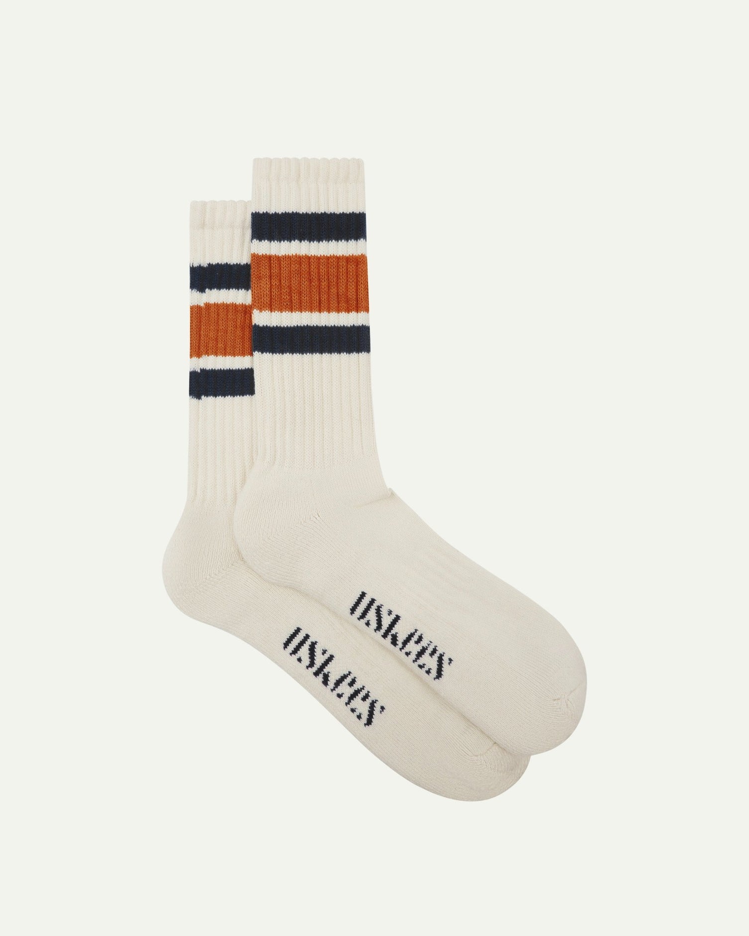 Uskees #4011 Gold College Stripe Socks