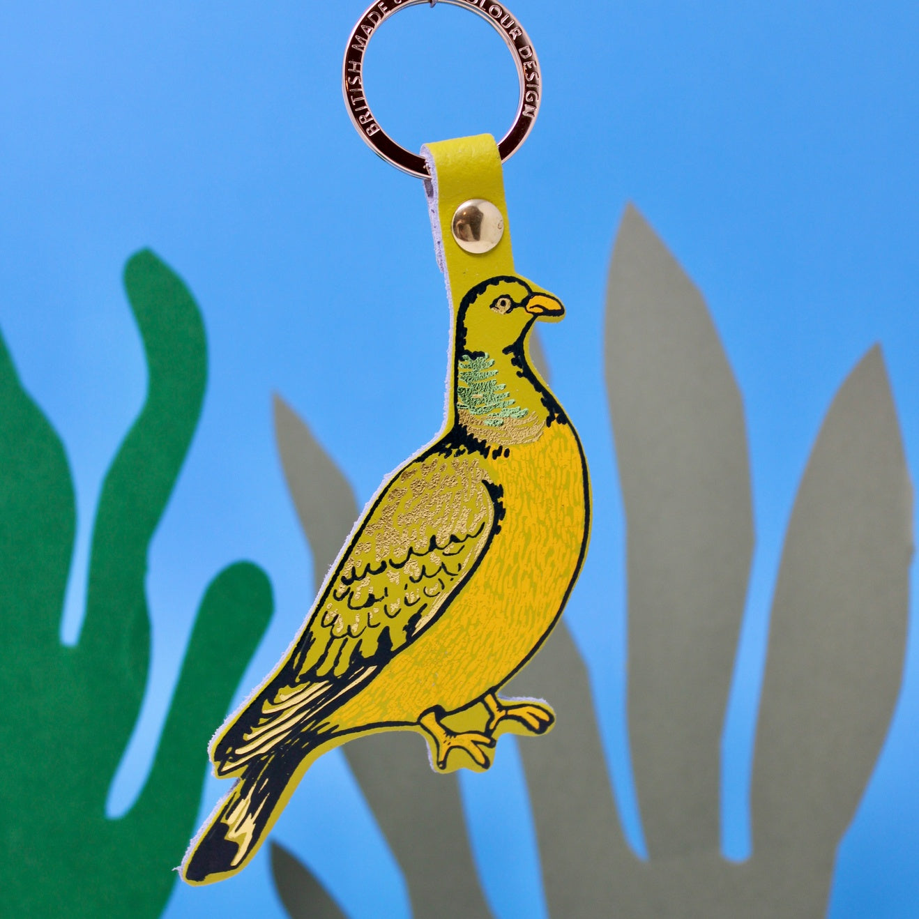 Ark Yellow Feral Pigeon Key Fob