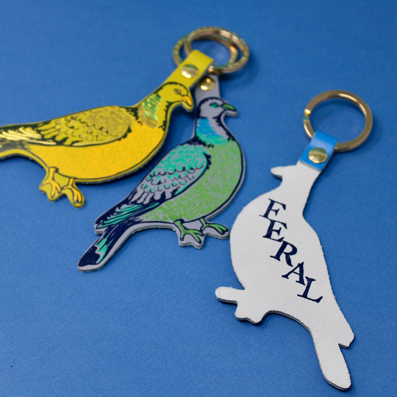 Ark Yellow Feral Pigeon Key Fob