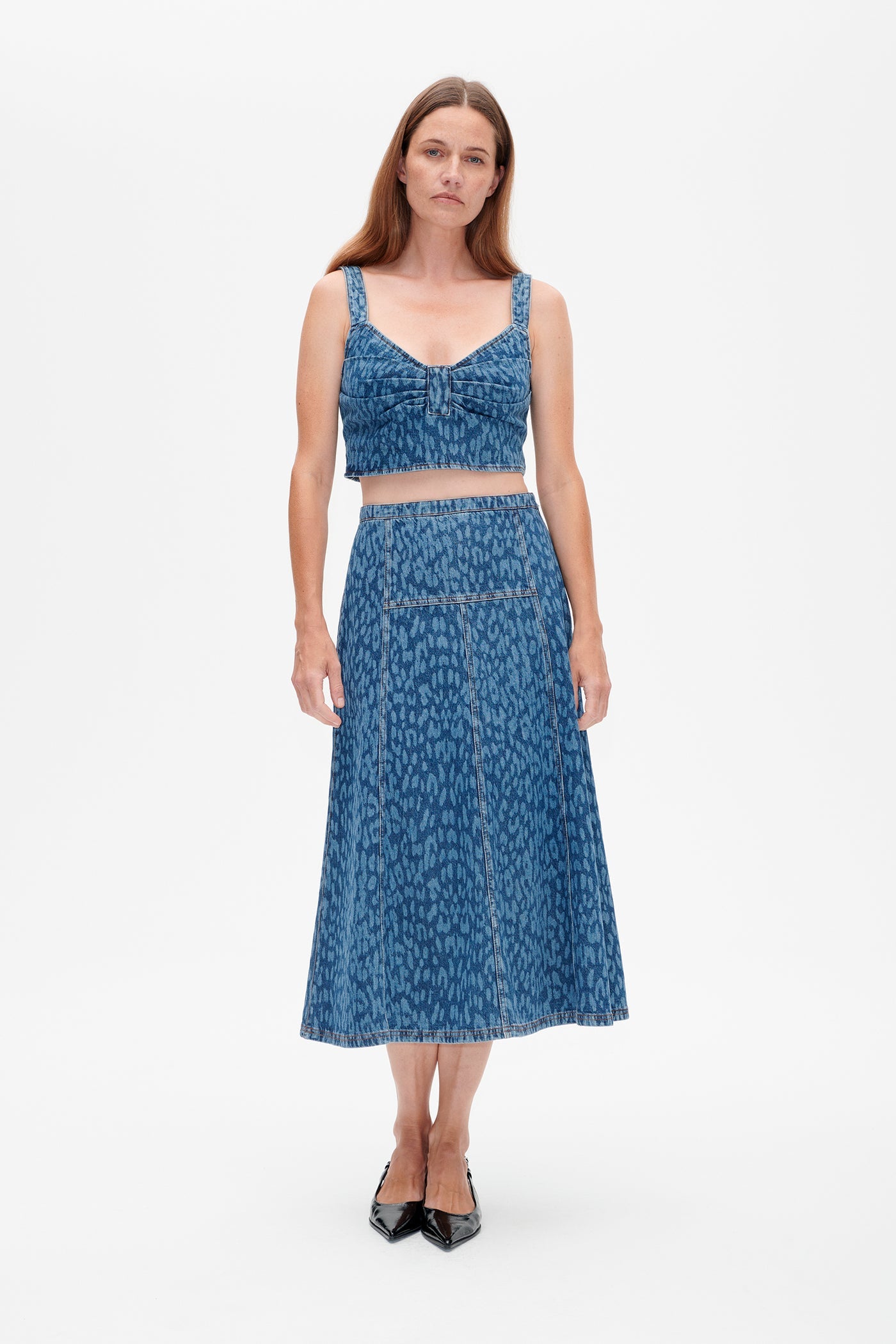 Baum Und Pferdgarten Saar Leopard Vintage Blue Skirt