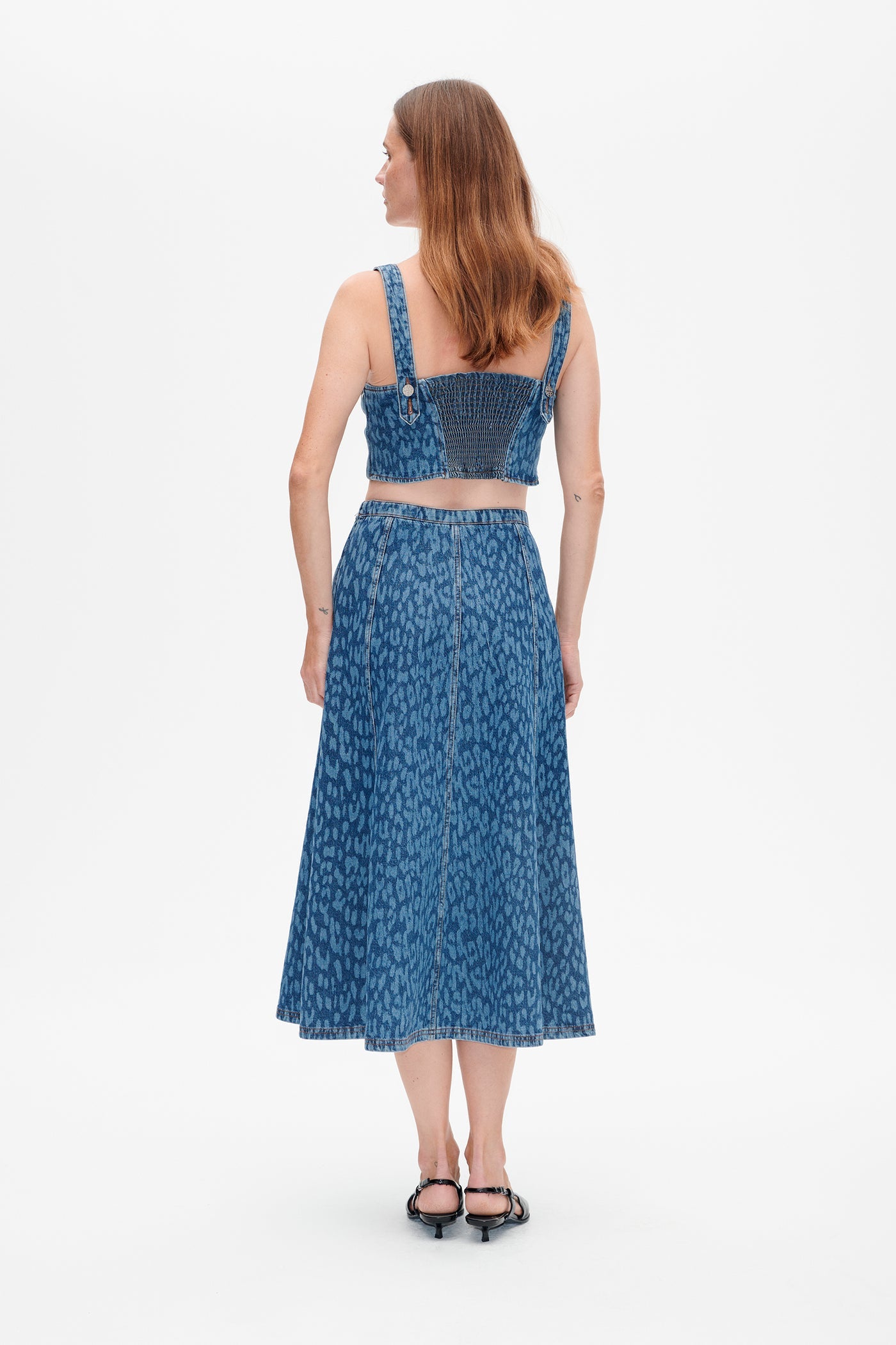 Baum Und Pferdgarten Saar Leopard Vintage Blue Skirt