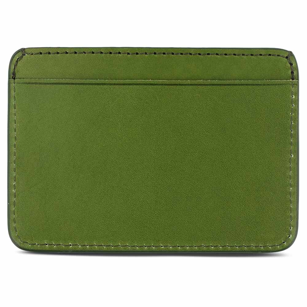 Escuyer Jungle Green Leather Card Holder