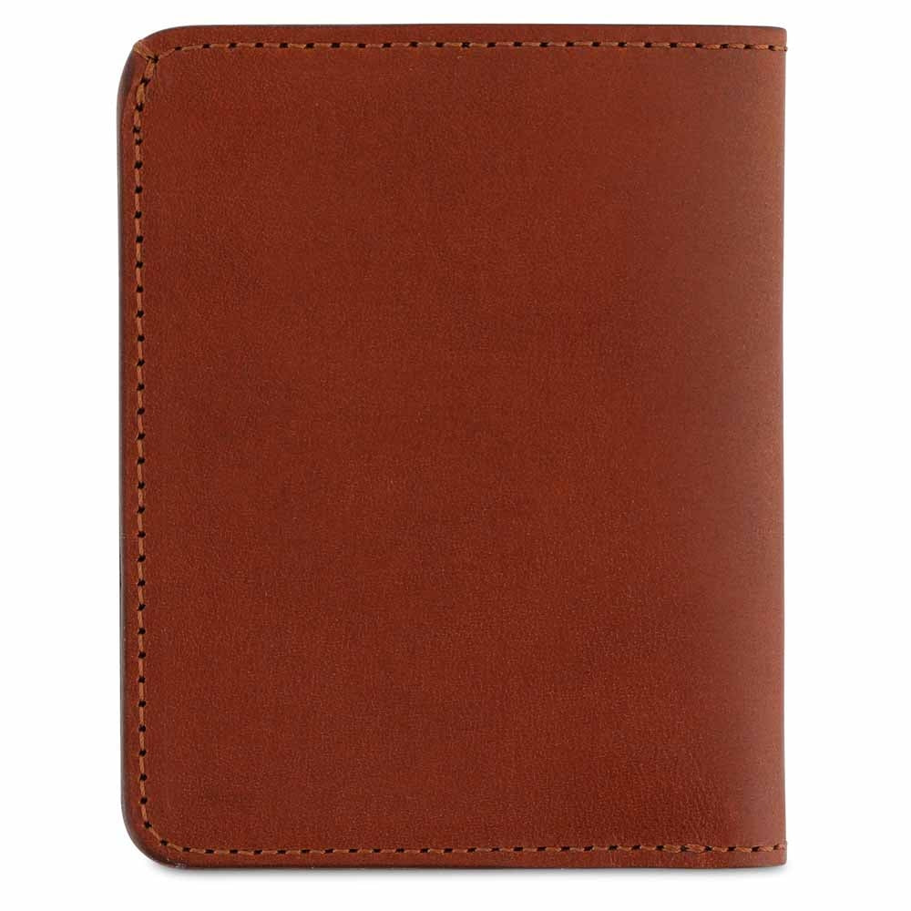 Escuyer Cognac Leather Slim Wallet