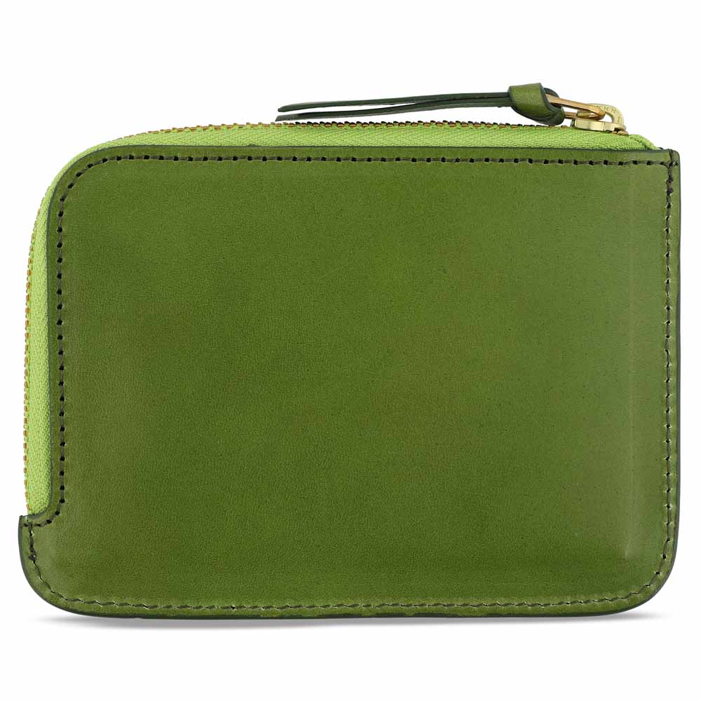 Escuyer Jungle Green Leather Zip Wallet