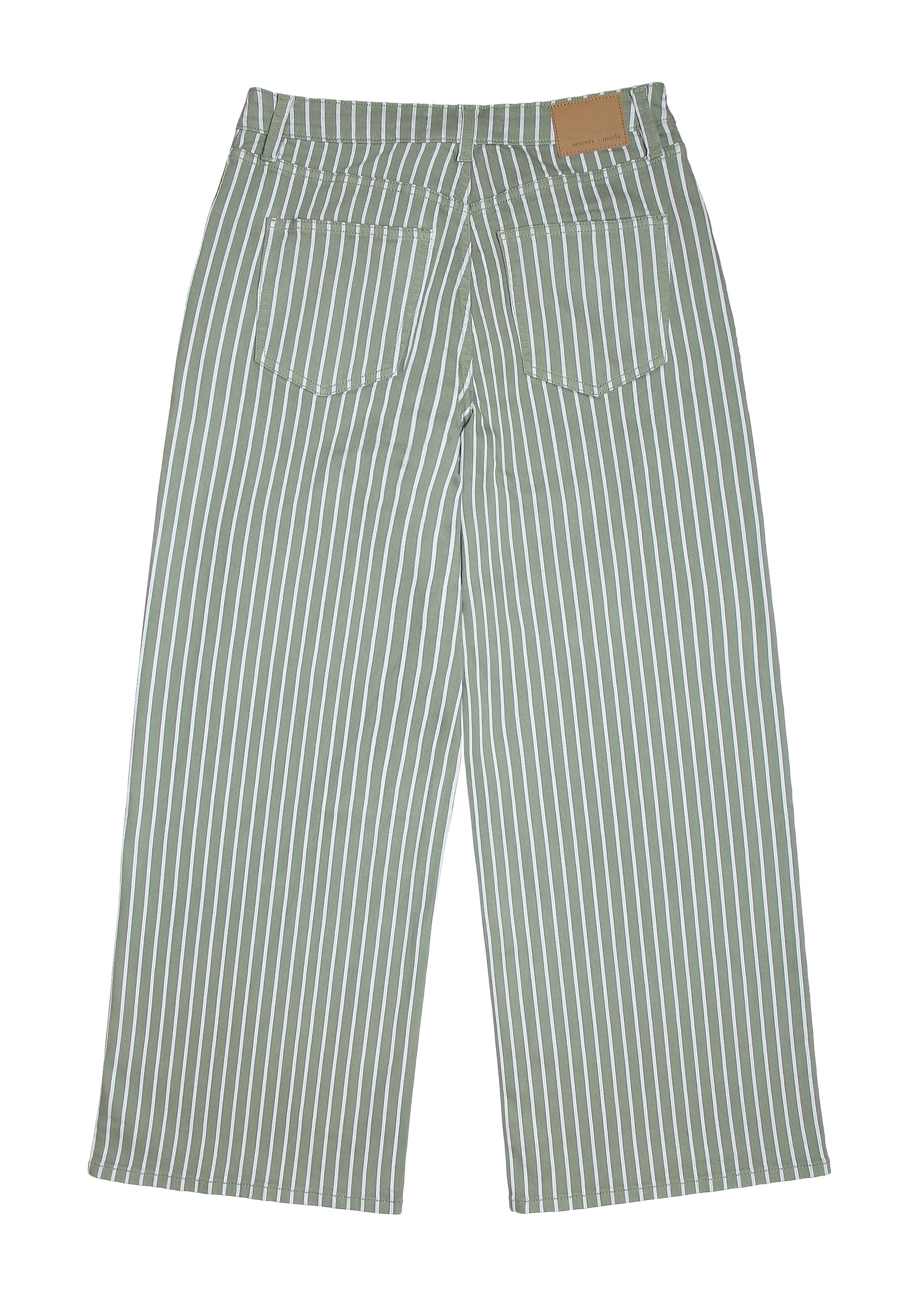 Seventy + Mochi Blake Vintage Moss Wide Stripe Jeans