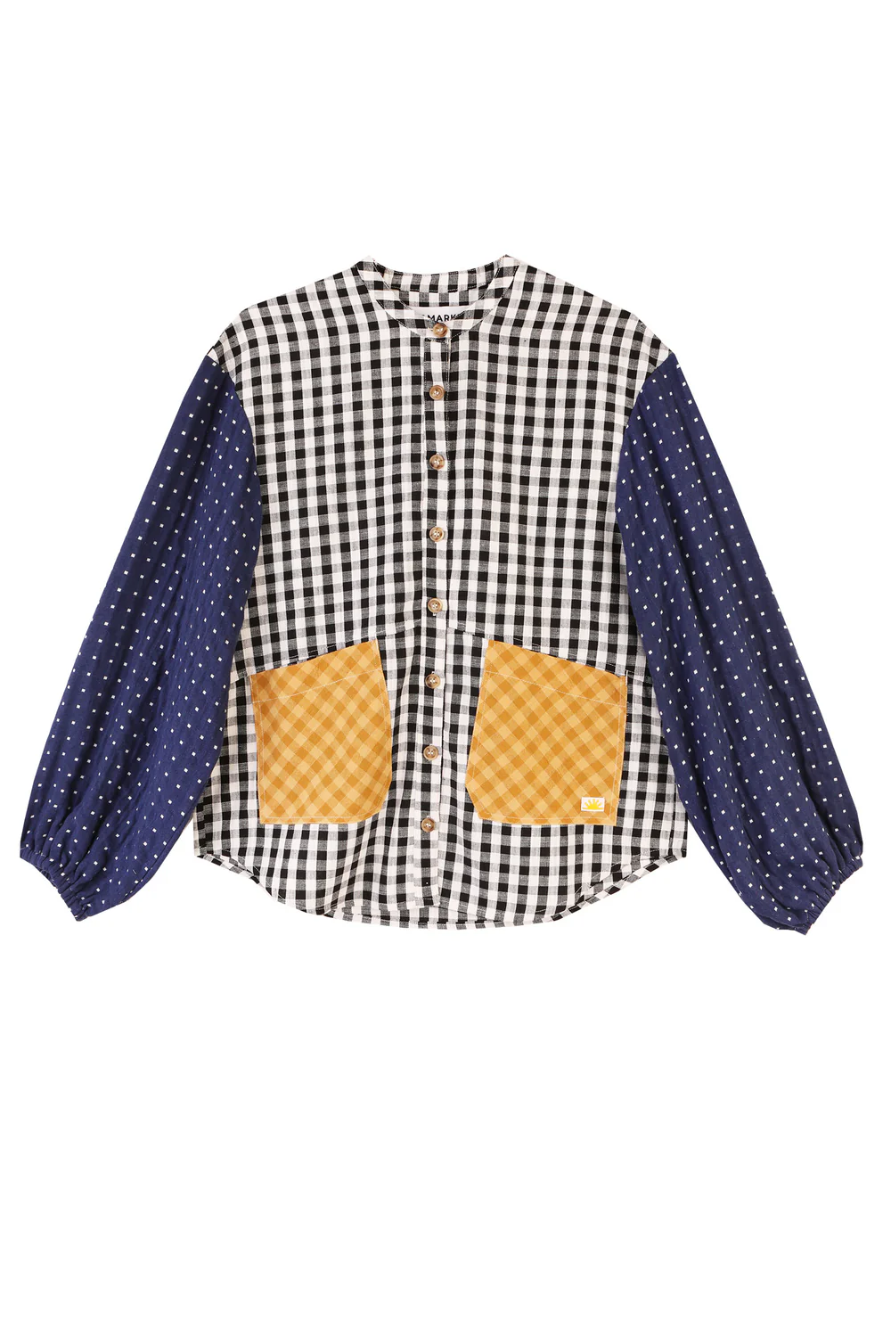 L.F Markey Gale Patchwork Check Shirt