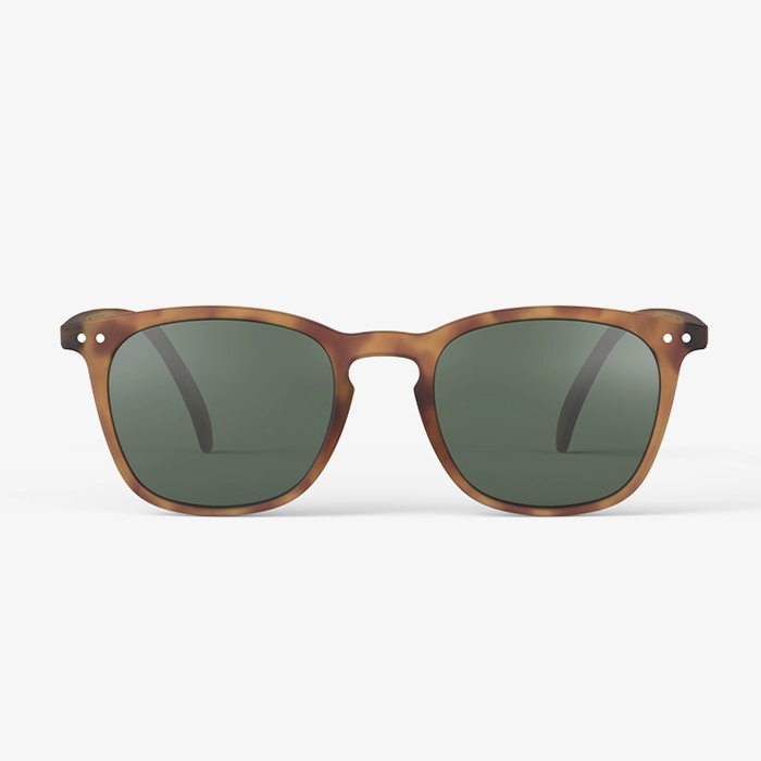 Izipizi #E Havane Green Lenses Sunglasses