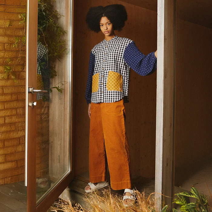 L.F Markey Carpenter Mustard Corduroy Trousers