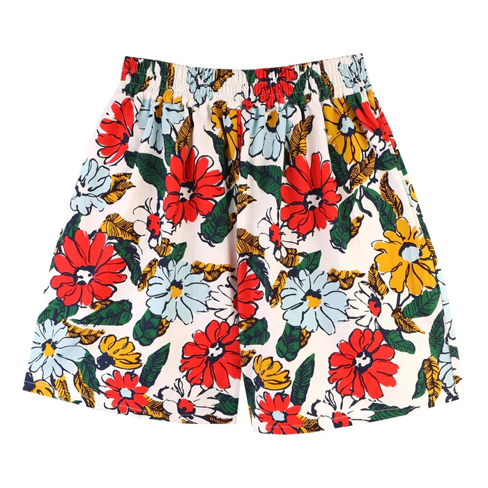 L.F Markey Cosmos Floral Basic Shorts