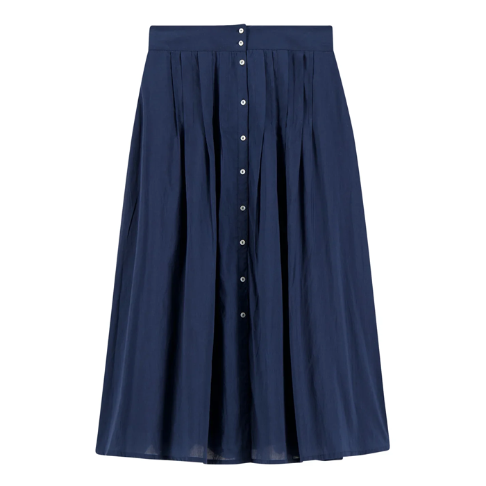 Leon & Harper Joni Pleat Black Iris Skirt