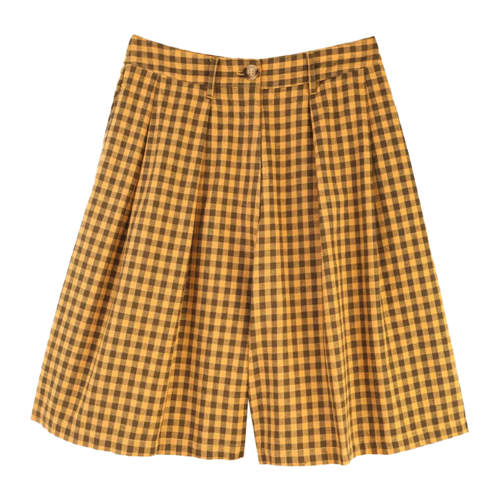 Meadows Sanne Toffee Gingham Shorts