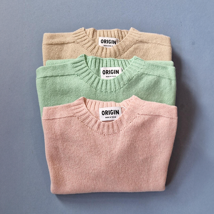 Origin Knitwear Matcha Seamless Crew Jumper