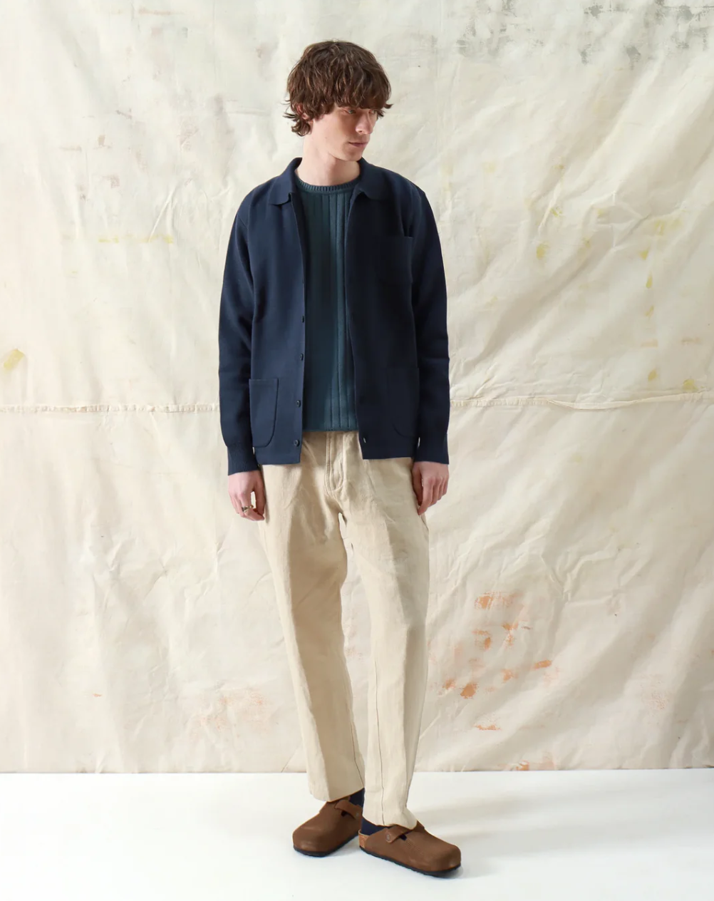 Far Afield Station Navy Iris Cardigan