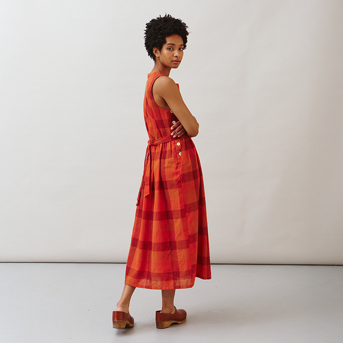 Sideline Frankie Red Check Dress