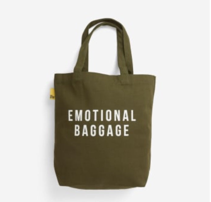 The School of Life Emotional Baggage Khaki Tote Bag – formse15